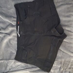 Black Jean shorts